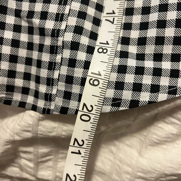 NWT, Torrid, black, gray, & white, checkered tank top. - Picture 5 of 6